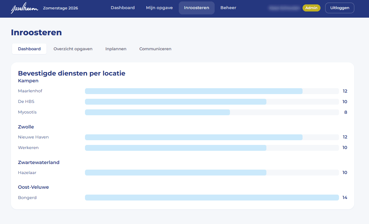 Schermafbeelding 1 van Zomerstage Inschrijfapp