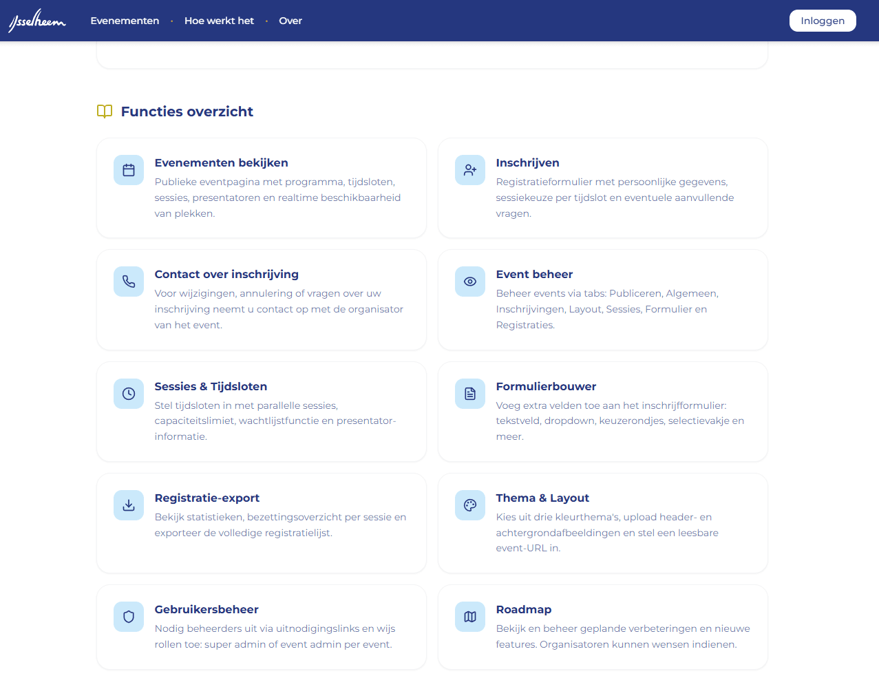 Schermafbeelding 6 van Inschrijf tool voor events