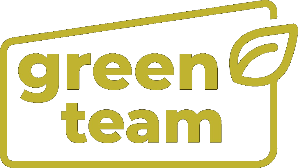 Green Team-logo van IJsselheem met bladpictogram